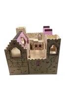 secondhand Melissa & Doug Fold & Go Wooden Princess Castle