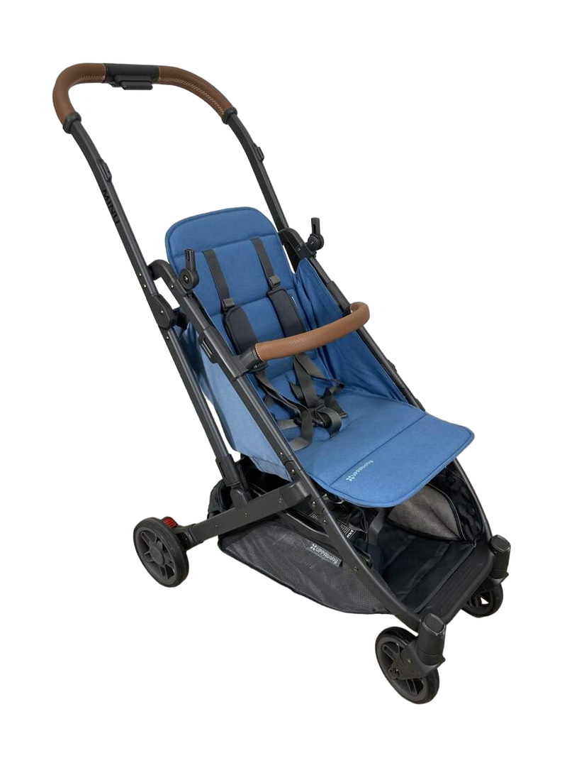 uppababy minu charlotte UPPAbaby MINU V2 Stroller, 2022, Charlotte (Coastal Blue)