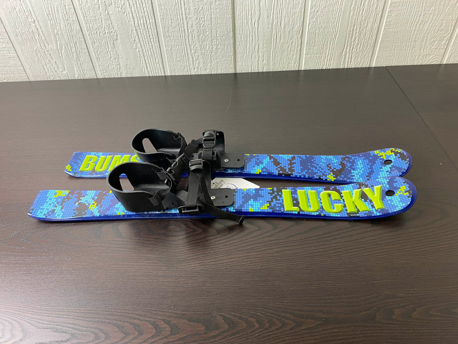 used Lucky Bums Kids Beginner Skis