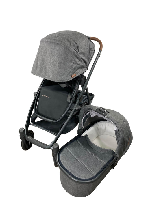 used UPPAbaby VISTA V2 Stroller, Bassinet and Frame Only, Greyson (Charcoal Melange), 2021