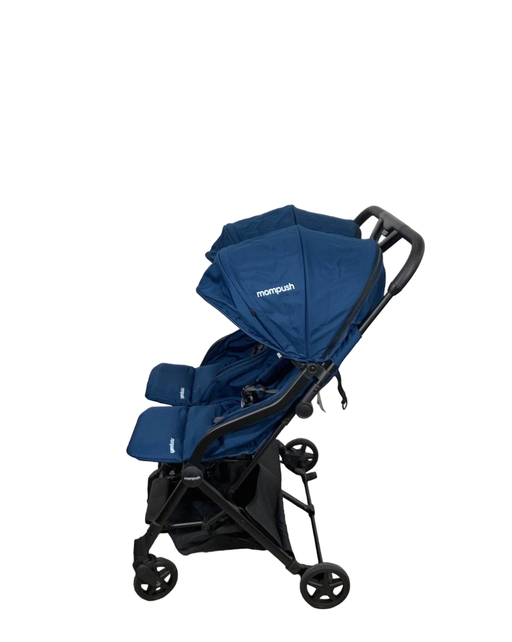 secondhand Mompush Lithe Double Stroller, 2022, Navy