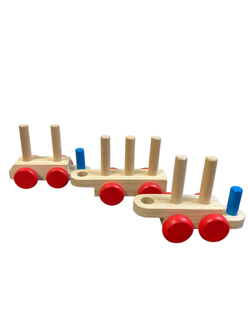 secondhand Melissa & Doug Stacking Train Toddler Toy