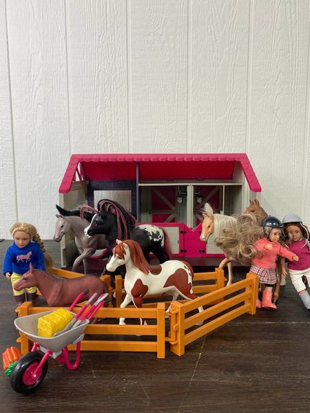 Lori doll horse sales haven barn set