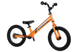 used Strider Balance Bike 14x, Tangerine, With Bike Stand