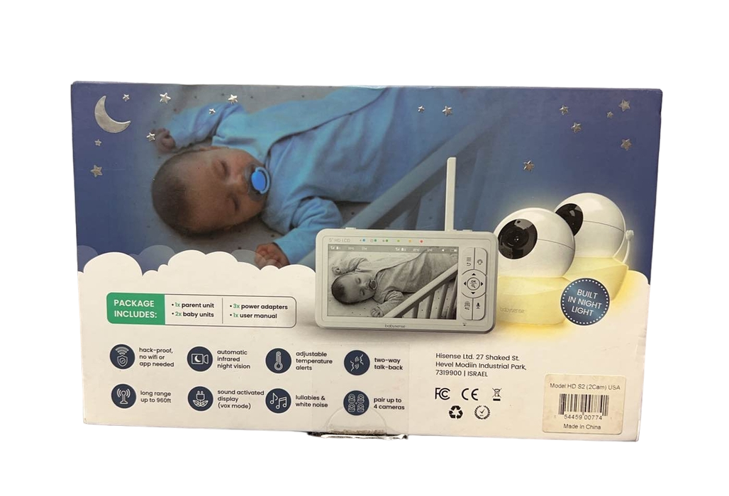 secondhand Babysense Split-Screen Video Monitor