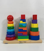 used Melissa & Doug Geometric Stacker