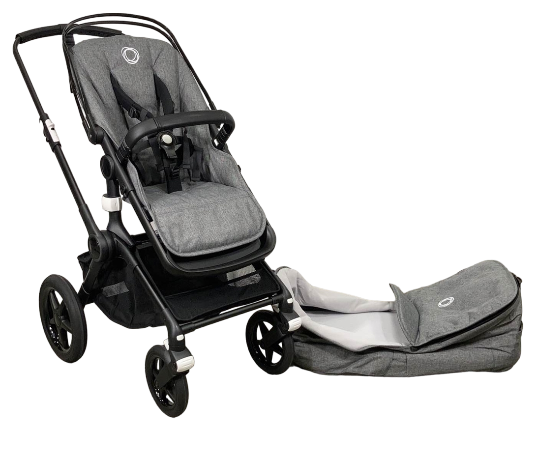 buy bugaboo fox 3 Bugaboo Fox 3 Stroller, 2021, Black, Grey Melange