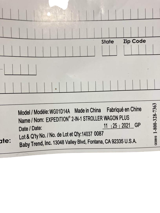 Shop Baby Trend Expedition 2-in-1 Stroller Wagon Plus, Ultra Black, 2021 at GoodBuy Gear