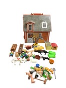 used Playmobil Take Along Barn Farm Set