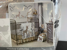 secondhand Lambs & Ivy Meadow Three Piece Crib Sheet