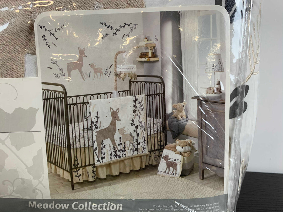 secondhand Lambs & Ivy Meadow Three Piece Crib Sheet