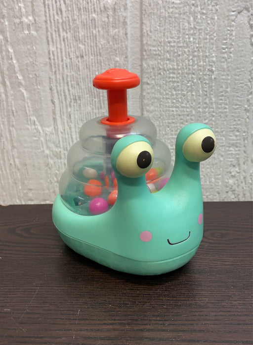 secondhand B. toys Escar-Glooooow Spinning Snail Popper