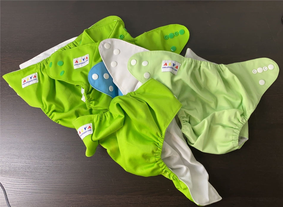 Shop Alva Baby One Size Adjustable Cloth Diapers With Inserts at GoodBuy Gear
