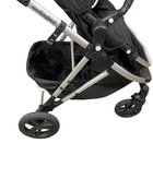 used Mockingbird Single Stroller, 2022, Black, Windowpane, Silver With Black Leather