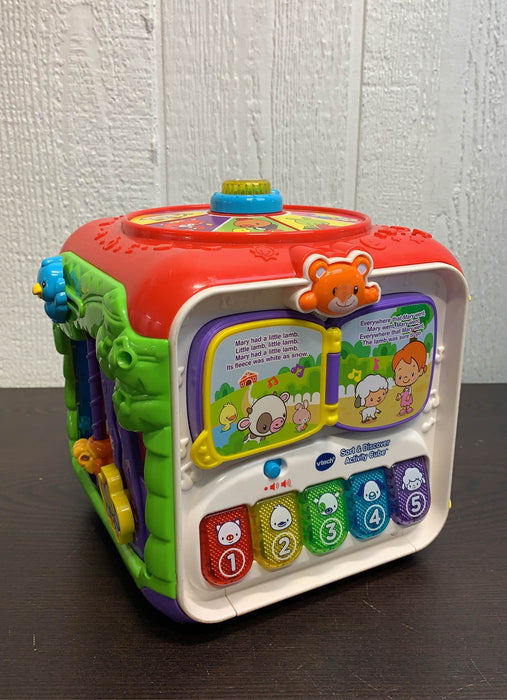 used VTech Sort And Discover Activity Cube