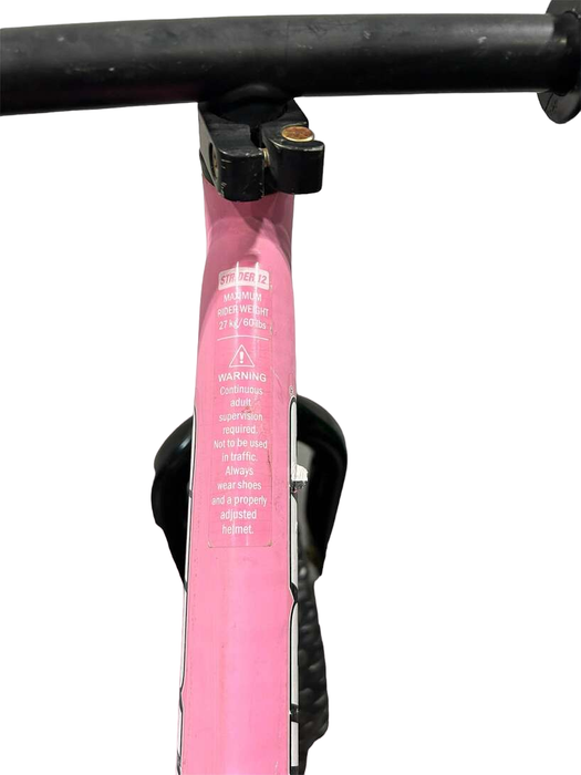 Strider Balance Bike 12” Classic, Pink