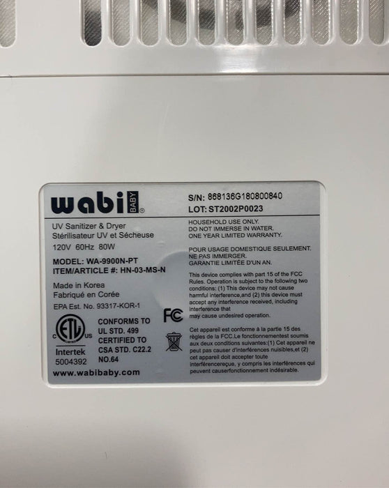 Wabi Baby UV-C Sanitizer Sterilizer & Dryer