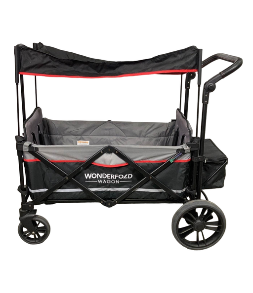 secondhand Wonderfold X2 Push + Pull Double Stroller Wagon, 2021, Black