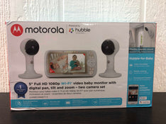 used Motorola 5" Video Baby Monitor with 2 Camera Powered by Hubble