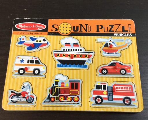 used Melissa & Doug Sound Puzzle, Vehicles