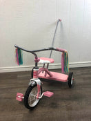 used Radio Flyer Classic Red Tricycle with Push Handle, Pink