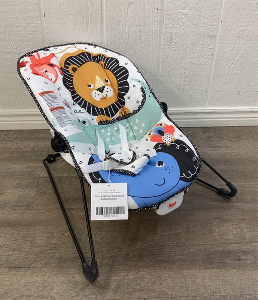 used Fisher Price Baby Bouncer, Lion Around