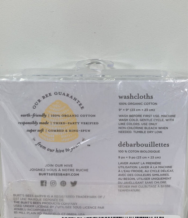 Shop Burt's Bees Baby Washcloths 3 Pack, Blossom Pink at GoodBuy Gear