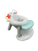 used Skip Hop 2-in-1 Sit-up Activity Baby Chair, Silver Cloud Lining