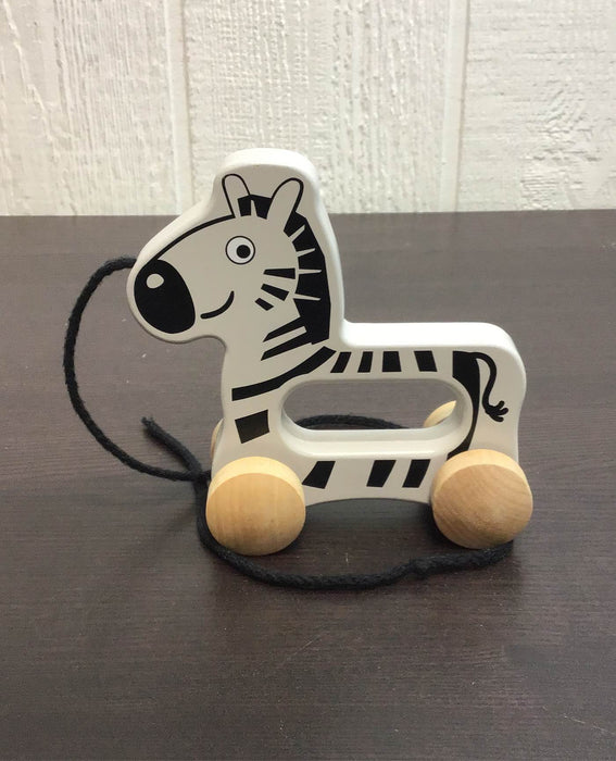 secondhand Hape Zebra Pull Along Toy