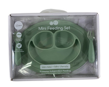 secondhand ezpz Mini Feeding Set, Sage