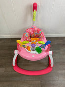 secondhand Fisher Price SpaceSaver Jumperoo Activity Center, Pink Floral