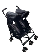 used MacLaren Twin Triumph Stroller, Black/Charcoal