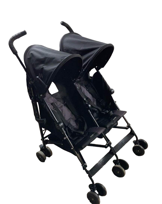 used MacLaren Twin Triumph Stroller, Black/Charcoal