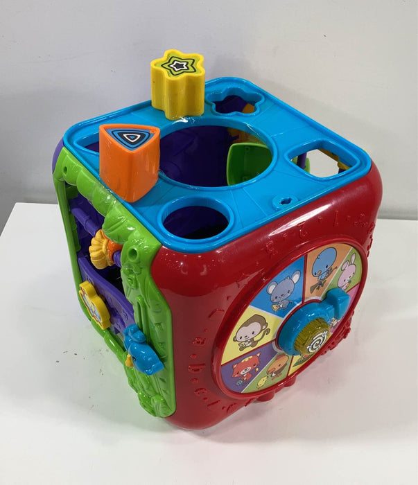 used VTech Sort And Discover Activity Cube