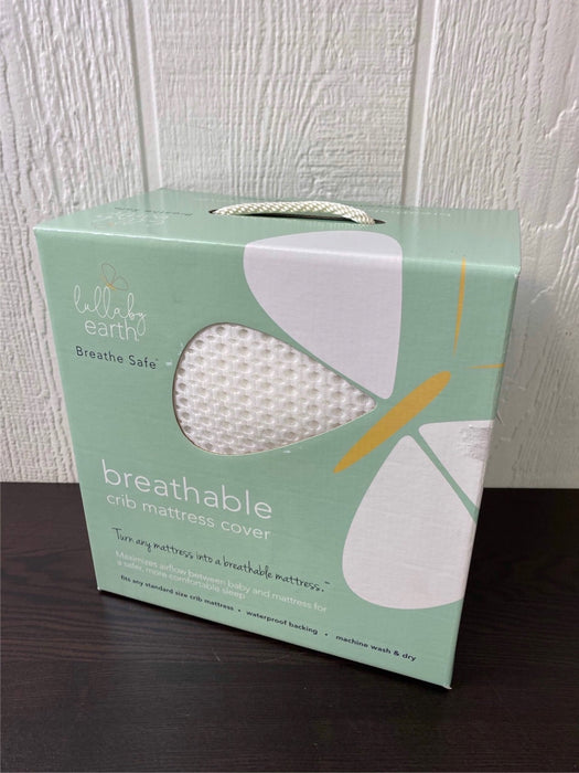 used Lullaby Earth Breathe Safe Air Breathable Crib Mattress Pad