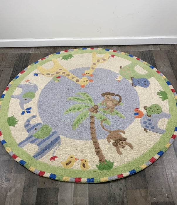 used Pottery Barn Kids Jungle Friends Rug