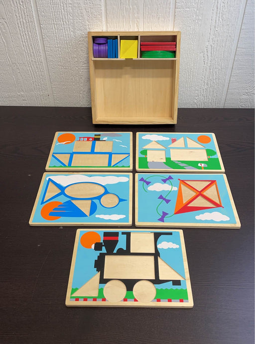 secondhand Melissa & Doug Beginner Pattern Blocks