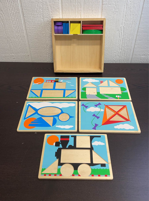 secondhand Melissa & Doug Beginner Pattern Blocks