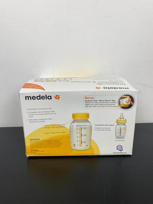 secondhand Medela Breast Milk Collection and Storage Bottles with Solid Lids - 6pk/5oz