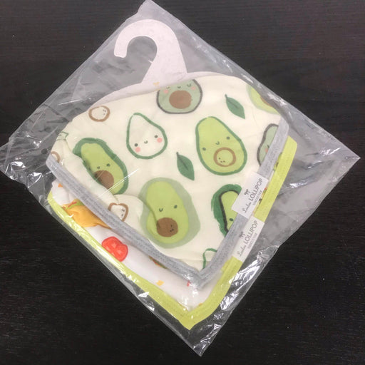 used LouLou Lollipop Muslin Bib, Avocado