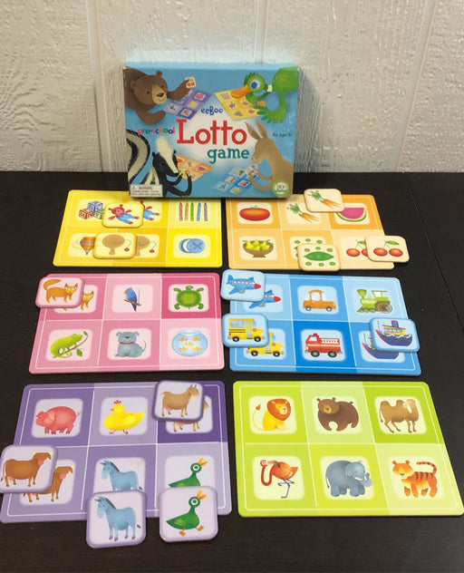 used Eeboo Preschool Lotto Game