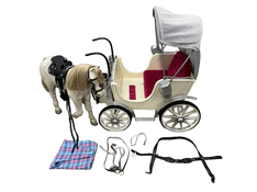 used American Girl Horse And Carriage