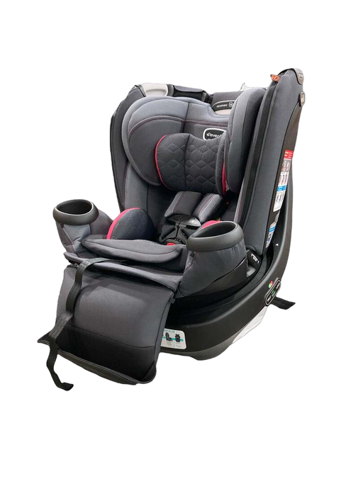 used Evenflo Revolve 360 Extend Rotational Convertible Car Seat, 2022, Rowe Pink