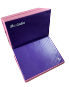 used Matladin Incline Wedge Gymnastics Mat, 33”x24”x14” Purple/Pink