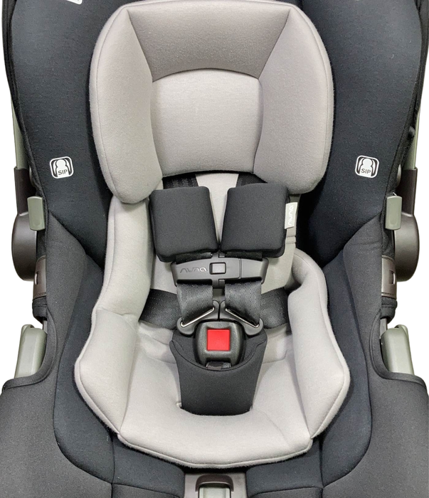 Nuna PIPA rx Infant Car Seat with RELX Base, 2023, Caviar