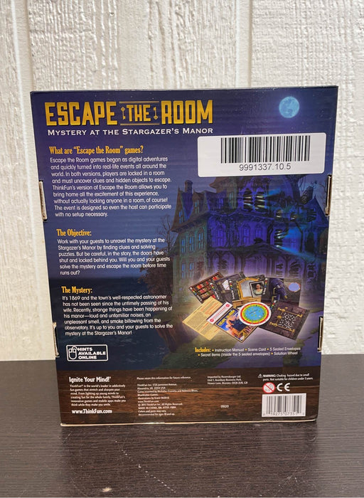 secondhand Think Fun Escape the Room Mystery At The Stargazer's Manor