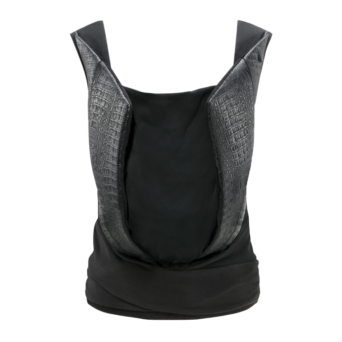 used Cybex Yema Baby Carrier, Leather-Look Stardust Black