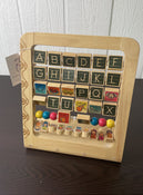 used B. toys Wood Alphabet Abacus