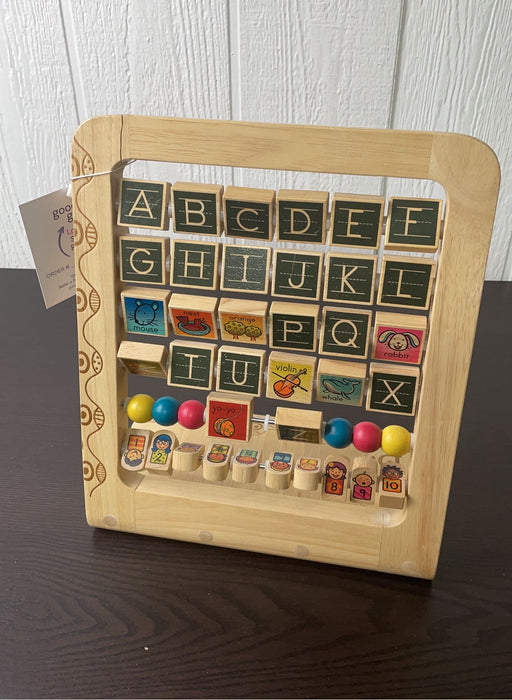 used B. toys Wood Alphabet Abacus