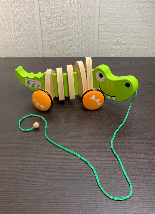 used Hey! Play! Wooden Alligator Pull Toy